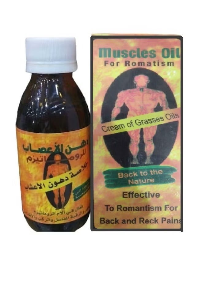 Muscles Oil Effective to Romatism For Back and Reck Pains